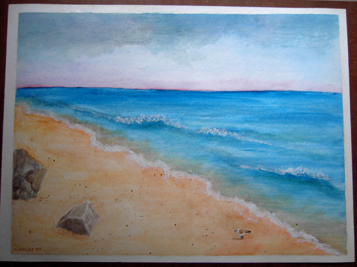 ocean3 finished watercolor painting