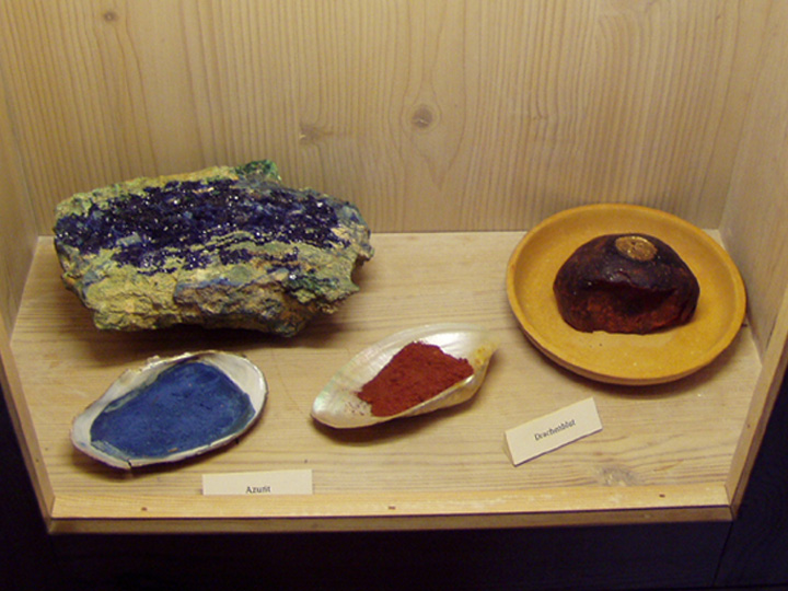pigments used by artists at Dürer Museum