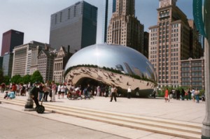 Cloud Gate, nicknamed The Bean