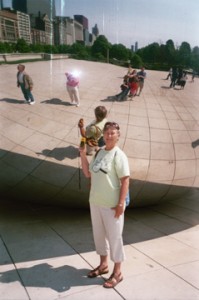 Me standing at the Bean